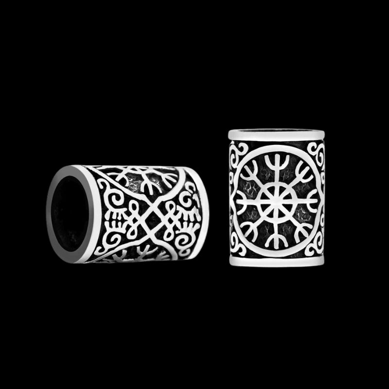 Viking Beard Bead - Sterling Silver | Norse / Nordic Beard Ring