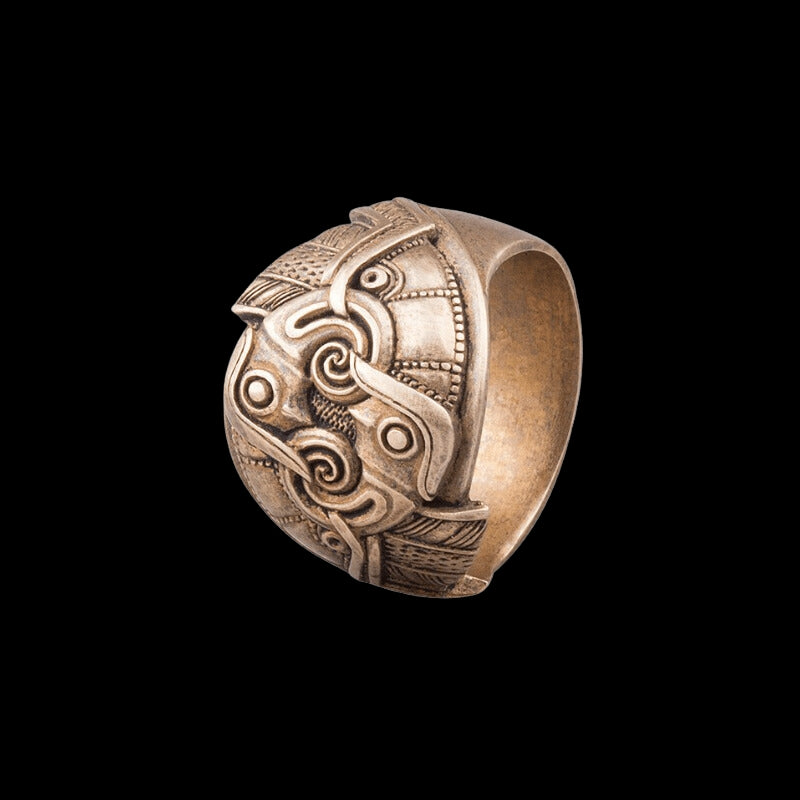 Viking - shops Handmade bronze ring - Viking inspiration - Medieval