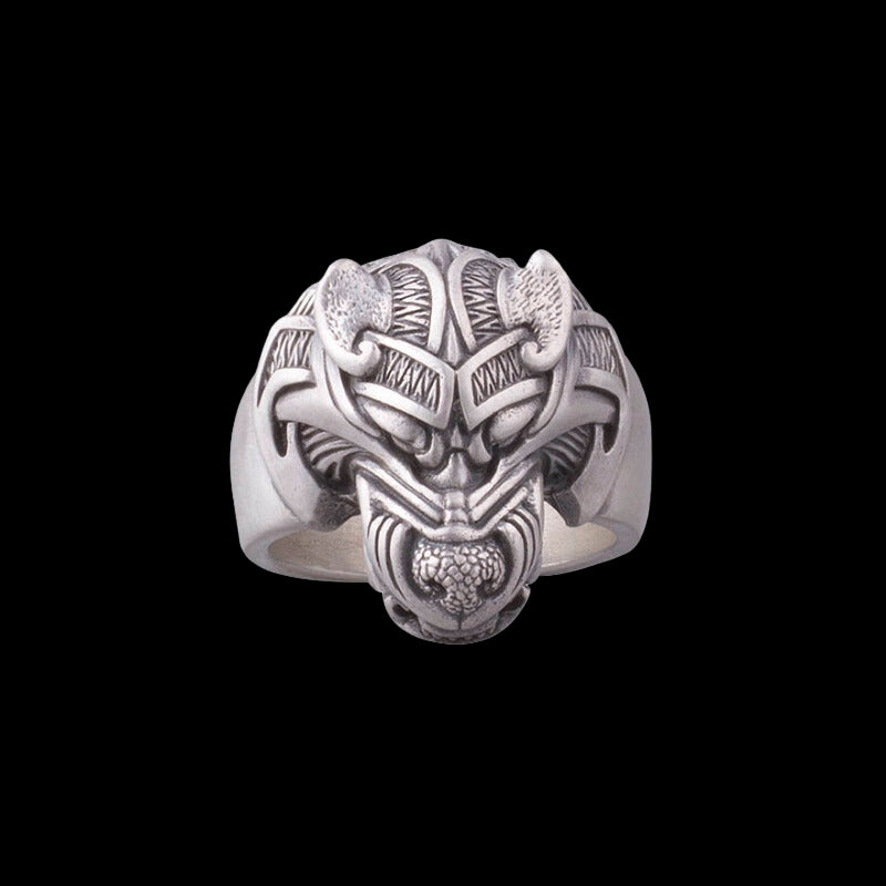 Silver Fenrir Ring for Vikings Handmade Viking Jewellery