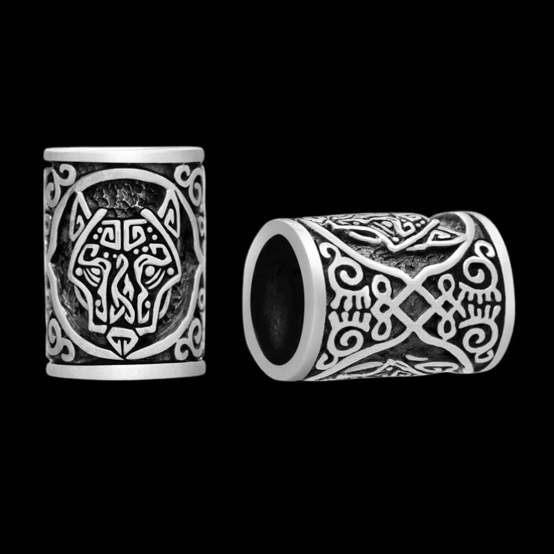 Viking Knot Beard Bead - Sterling Silver | Nordic / Norse Beard Ring