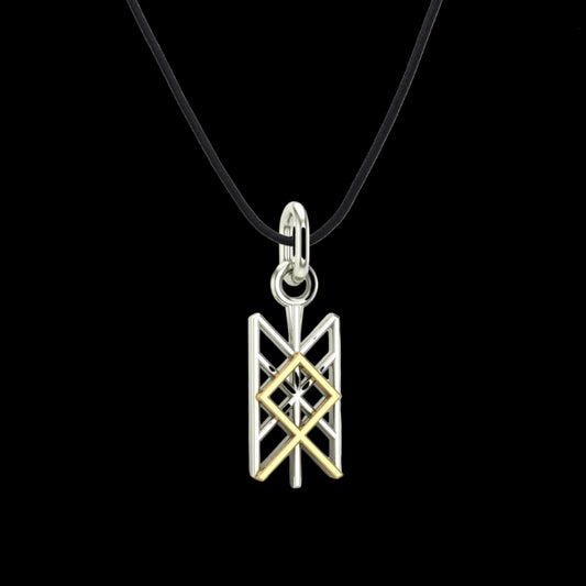 Gold Celtic Pendant With Othala Rune