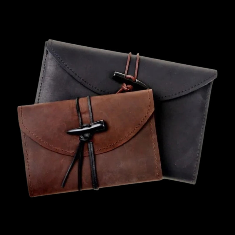 Leather Book Cover with Notebook - small
