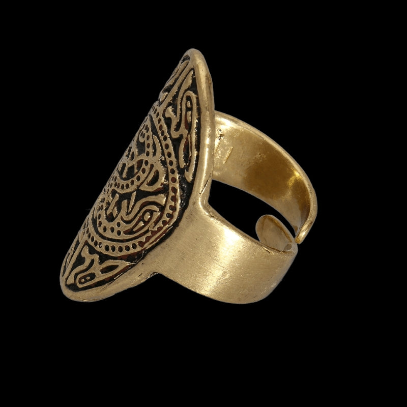 vkngjewelry Bagues Handcrafted Anglo-Saxon Ring of Thames Bronze