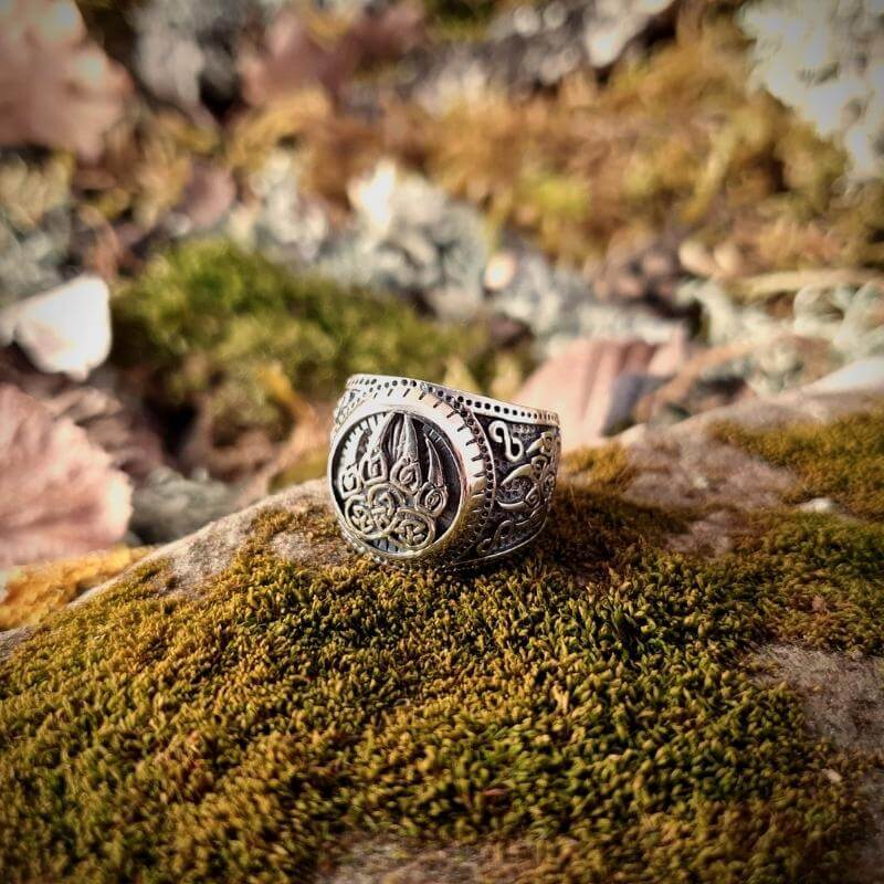 Berserker Bear Paw Ring Sterling Silver