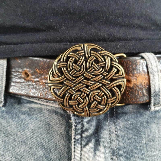 Tiwaz belt buckle, Old Norse Scandinavian Nordic Celtic Viking Pagan TYR  runic solid brass belt buckle for casual 1.5 or 1.8 inches belts