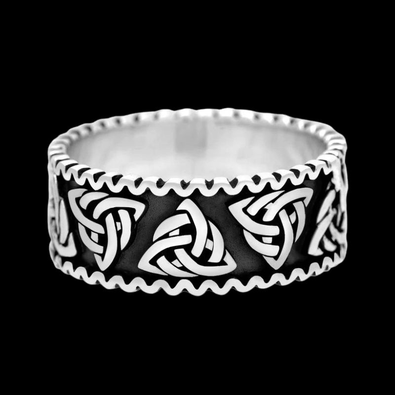 Silver trinity hot sale knot ring