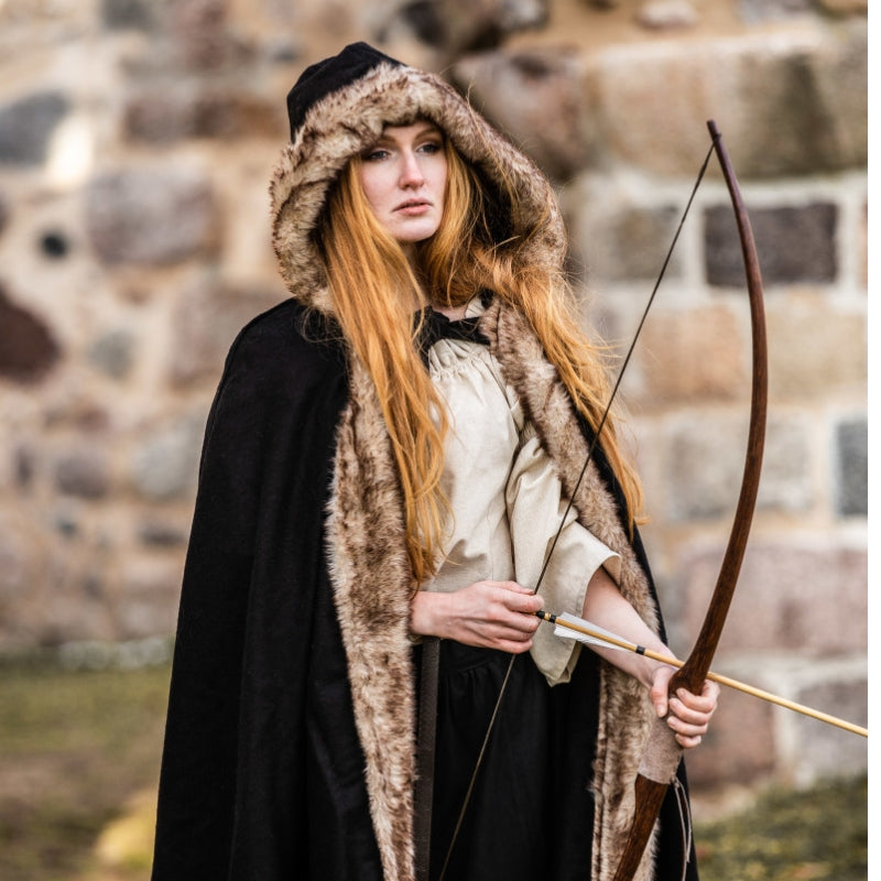 vkngjewelry Apparel & Accessories Fjell” Viking Cape With Synthetic Fur