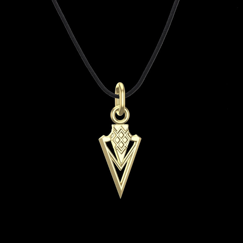 vkngjewelry pendentif Gungnir Spear Gold Pendant