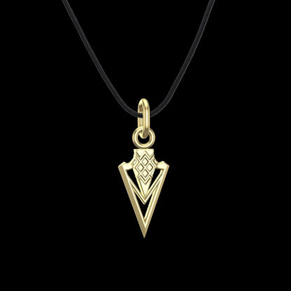 vkngjewelry pendentif Gungnir Spear Gold Pendant