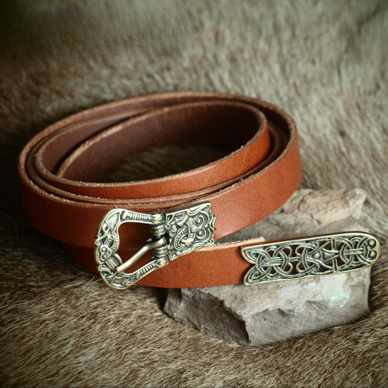 Handcrafted Birka Viking Belt with Birka Buckle and Toggle | VKNG ...