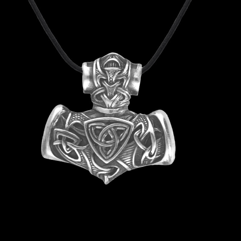 Handcrafted Mjolnir Silver Necklace Handcrafted VKNG Jewelry