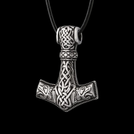 vkngjewelry Pendant Handmade Silver Mjolnir Pendant - Symbol Of Thor's Strength