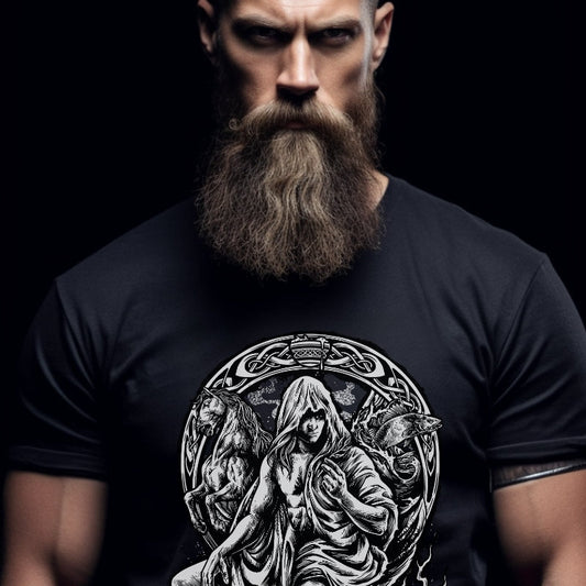 Viking Shieldmaiden T-Shirt, Norse Women's Tee