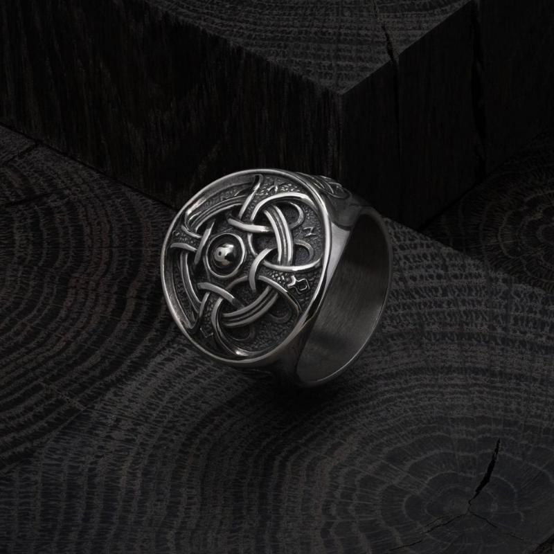 Odin Ring Silver Handcrafted VKNG Jewelry vkngjewelry