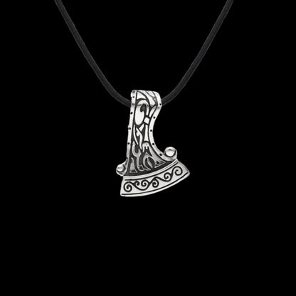 vkngjewelry Pendant Handcrafted Perun's Axe Small Ornament Sterling Silver Pendant