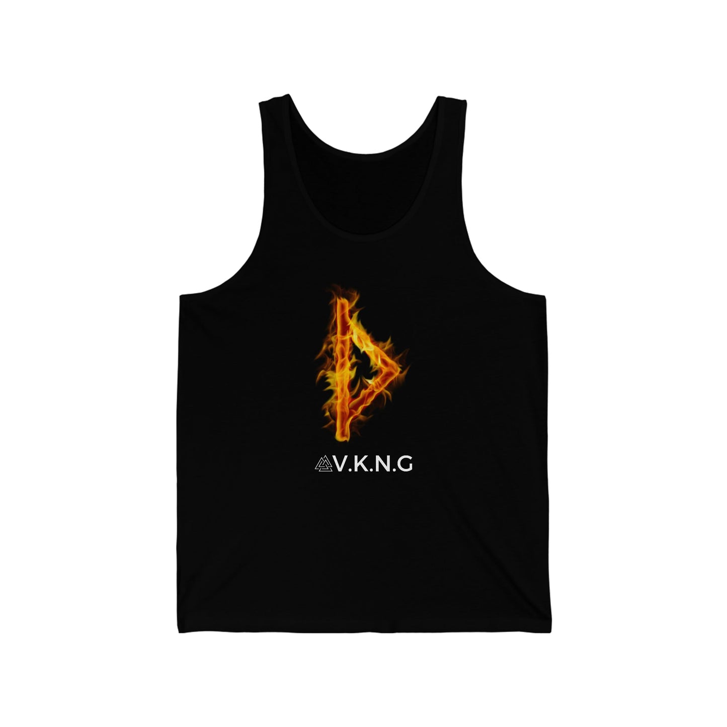 Printify Tank Top Thurisaz Flaming Rune V.K.N.G™  Tank top