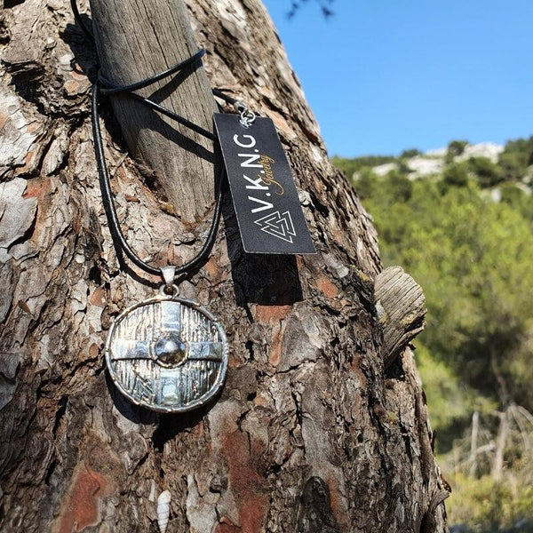 Rollo's Shield Bronze Pendant, Handmade