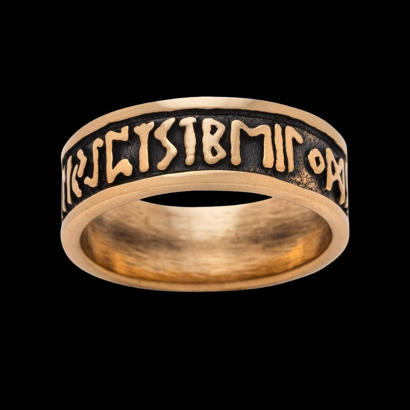 vkngjewelry Bagues Runic Circle Bronze Ring