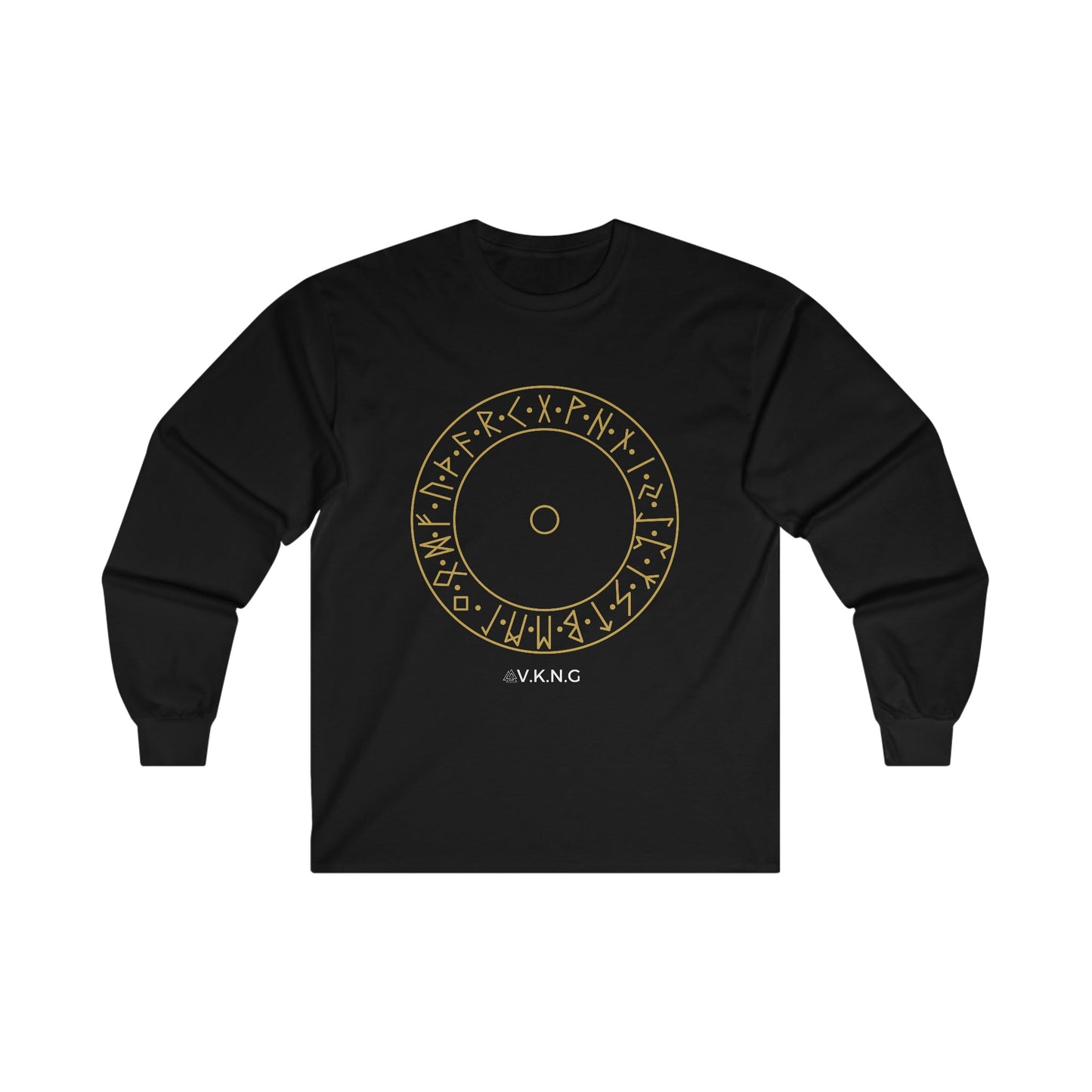 Printify Long-sleeve Runic Shield  V.K.N.G™ Long Sleeve