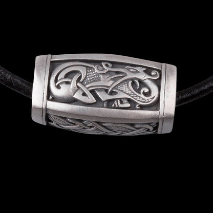 vkngjewelry Pendant Handcrafted Silver Viking Bead Pendant