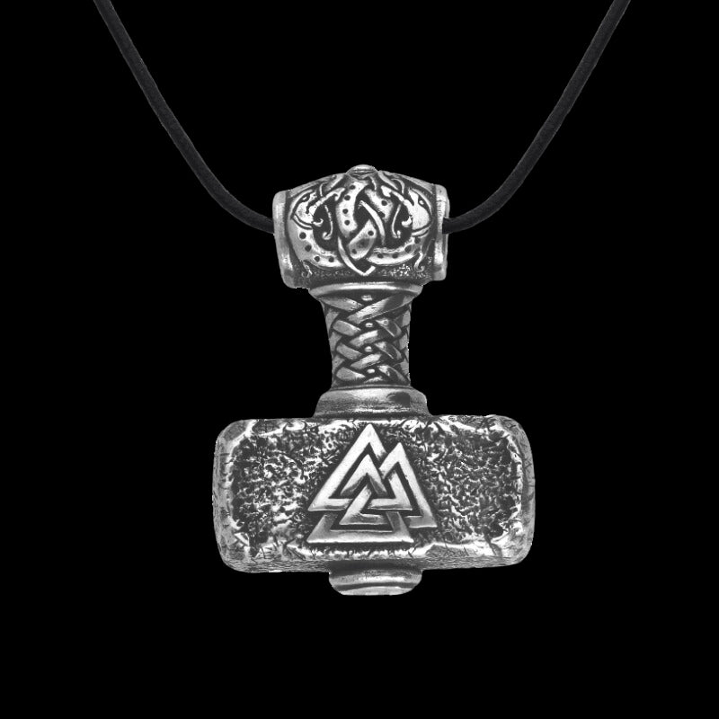 Thor Hammer Mjölnir Silver Chain popular and necklace,avengers,ragnarok,thor,pendant,silver,chain,necklace