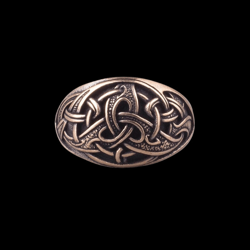 vkngjewelry Bagues Handcrafted Trinity Viking Ring Bronze Norse Style