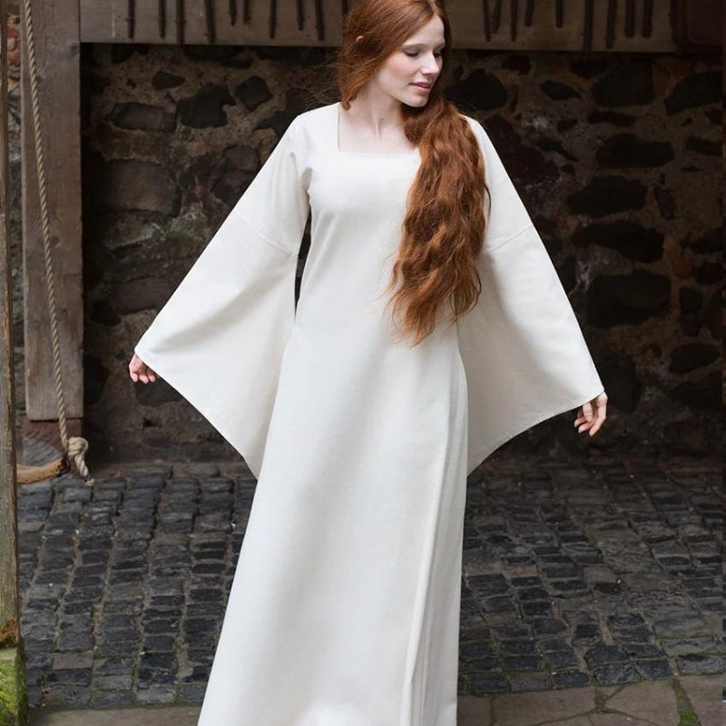 vkngjewelry Apparel & Accessories Trumpet sleeve Under dress Klara Natural