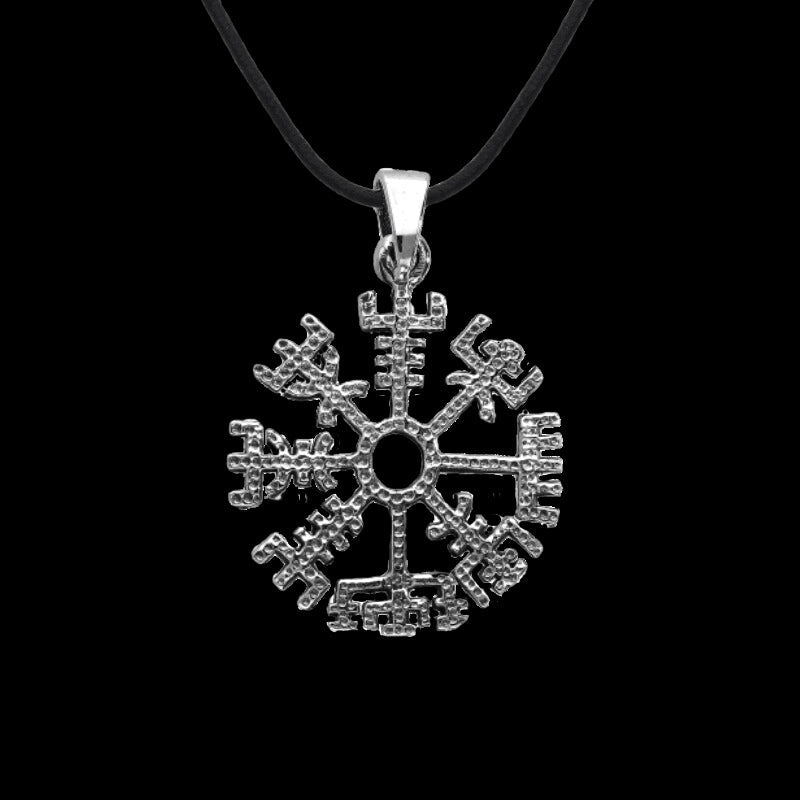 vkngjewelry Pendant Vegvisir Clean Norse Amulet Sterling Silver