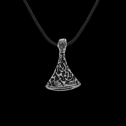 vkngjewelry Pendant Handcrafted Viking Axe Small Ornament from Mammen Village Sterling Silver Pendant