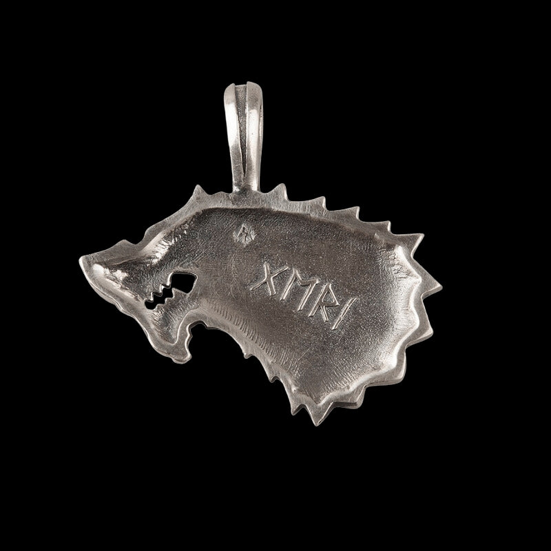 vkngjewelry Pendant Geri Wolf Of Odin Necklace