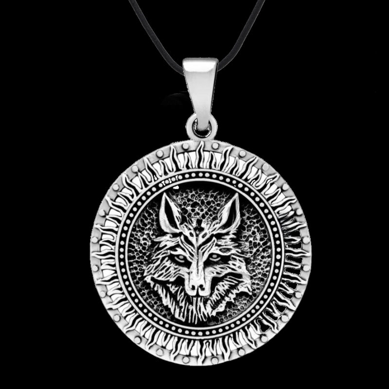 vkngjewelry Pendant Wolf Fenrir 925 STERLING SILVER PENDANT