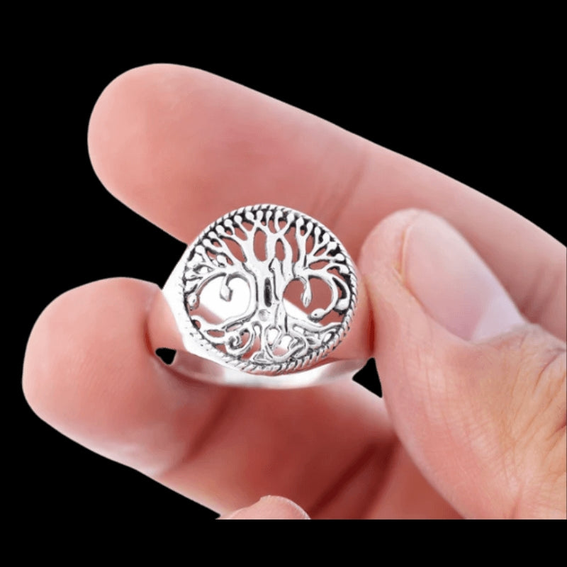 vkngjewelry Bagues Yggdrasil tree of life Silver sterling 925 Ring