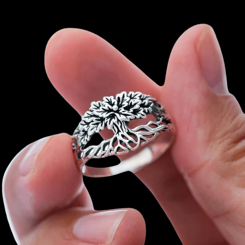 vkngjewelry Bagues Yggdrasil Unisex Ring 925 Sterling Silver