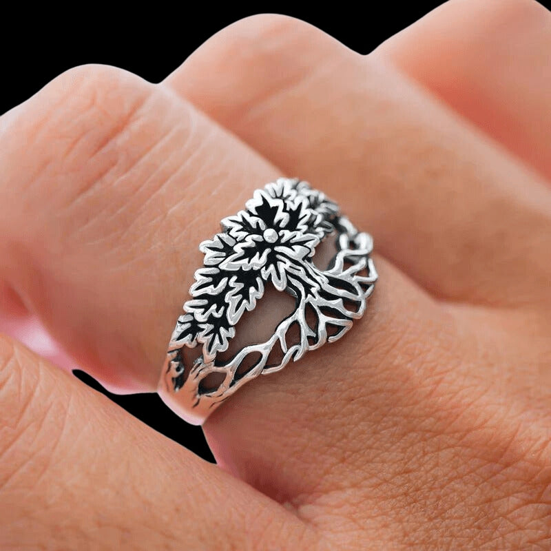 vkngjewelry Bagues Yggdrasil Unisex Ring 925 Sterling Silver